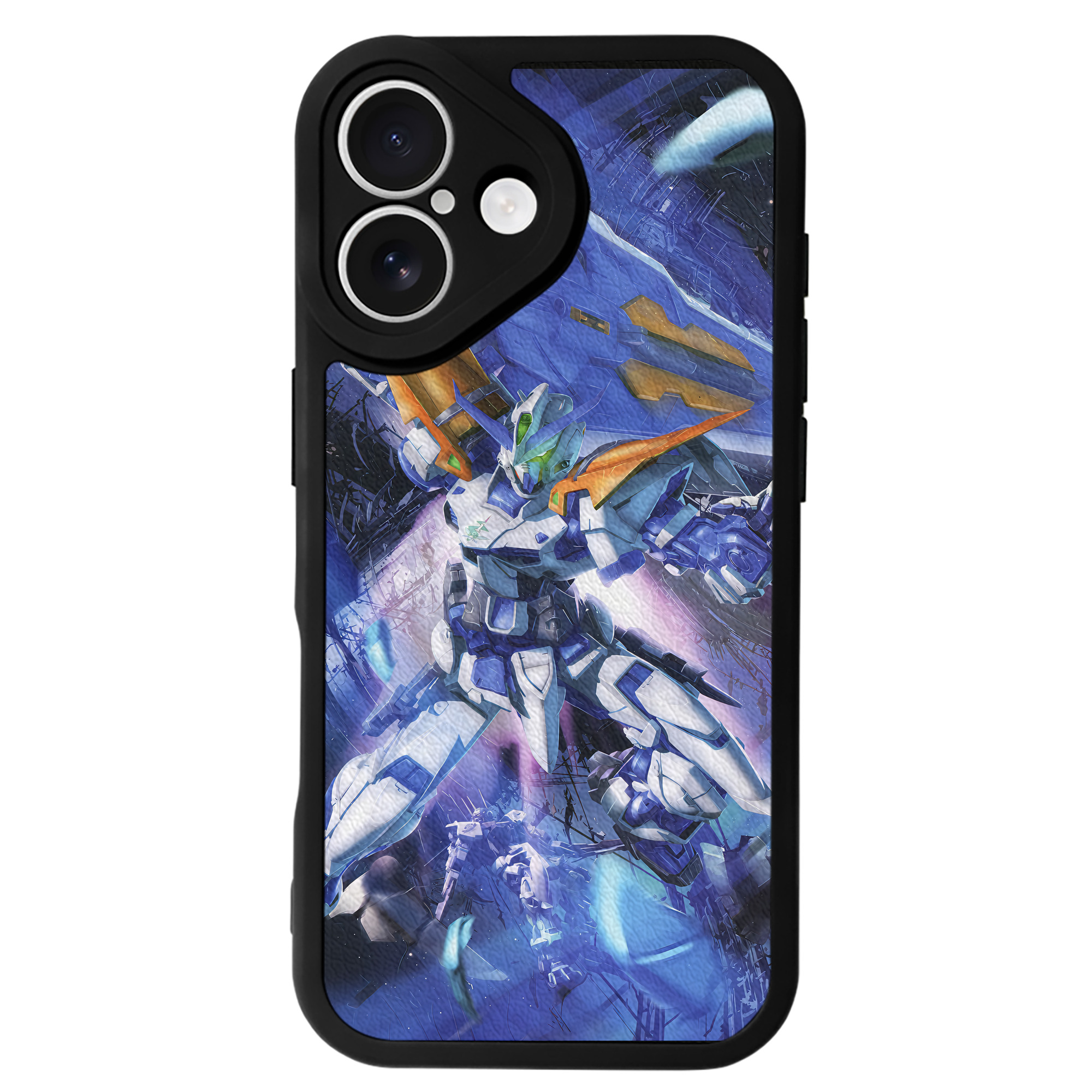 （画像用） 機動戦士ガンダム Mobile Suit Gundam 【iPhone 16シリーズ対応】シリコンスマホケース（レザー調） 材質：シリコン